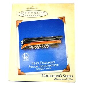 Hallmark 2003 Keepsake Ornament 4449 Daylight Steam Locomotive Lionel Trains NEW